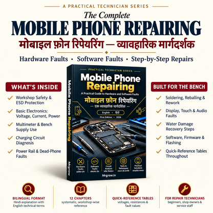 Mobile Phone Repairing: A Practical Guide to Hardware and Software Faults - हिंदी + English