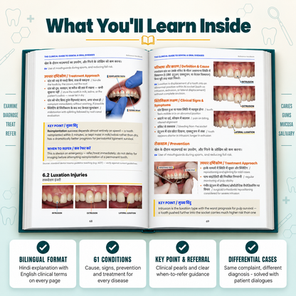 The Clinical Guide to Dental & Oral Diseases - हिंदी + English