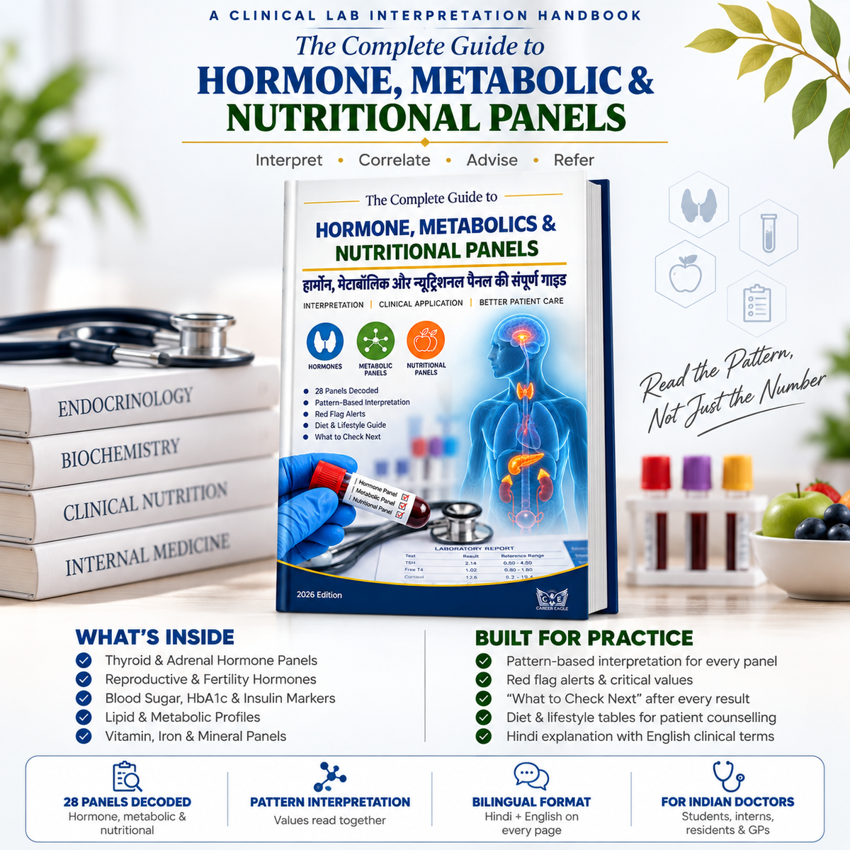 The Complete Guide to Hormone, Metabolics & Nutritional Panels - हिंदी + English